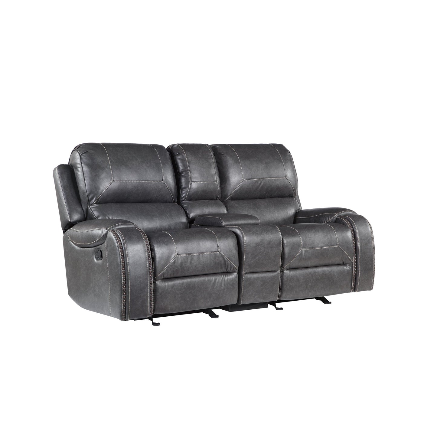 Steel Reclining Sofa Set