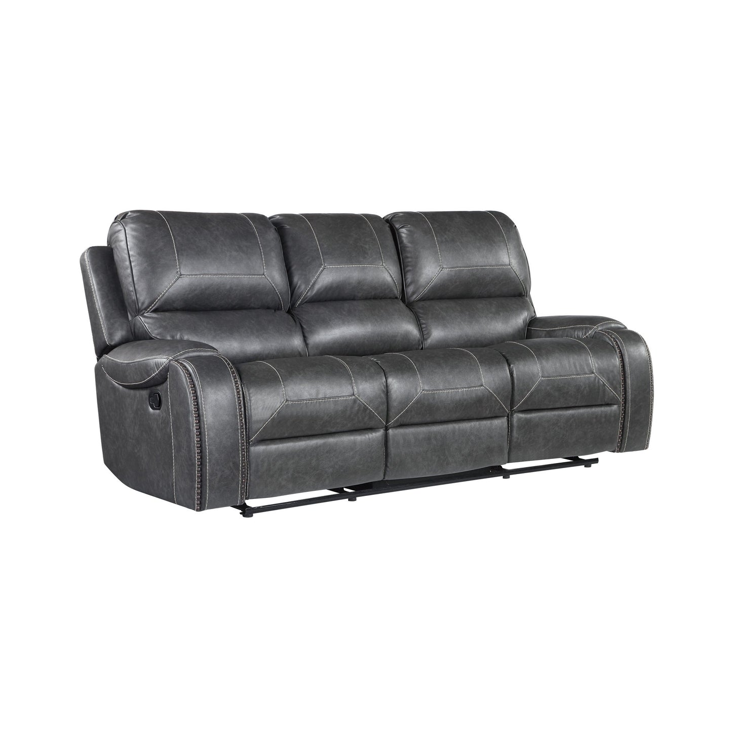 Steel Reclining Sofa Set